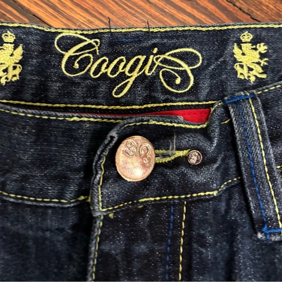 Coogi Australia Vintage Mens Rare. Blue Jeans W38 L34 Embroidered Logo Patch 90s - Picture 4 of 9